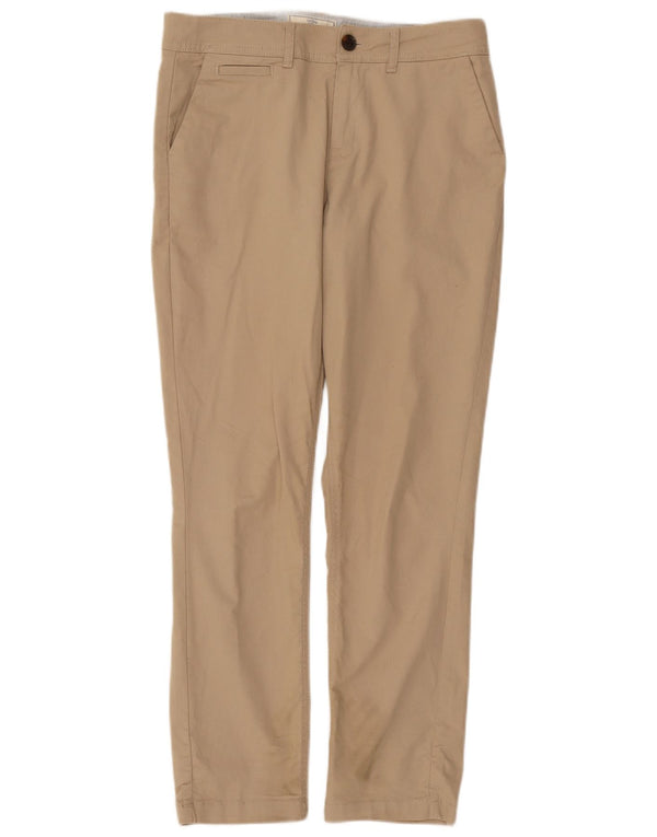 Spodnie damskie Fat Face Devon Slim Chino UK 10 Small W32 L28 Beżowa bawełna
