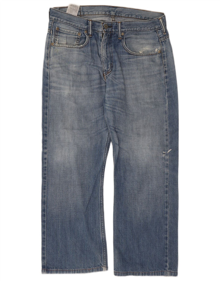 Męskie proste dżinsy LEVI'S W32 L26 Niebieskie bawełniane