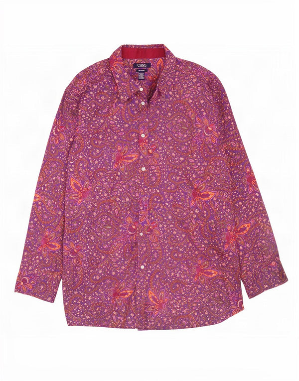 Koszula damska Chaps UK 20 2XL Fioletowa bawełna Paisley