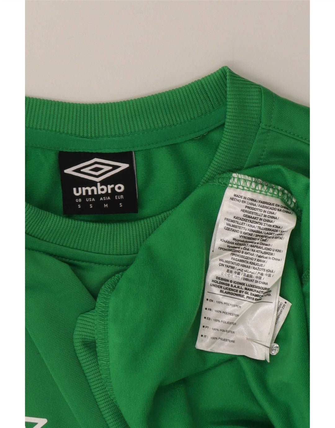 Bluza męska Umbro, mała, zielona, poliestrowa