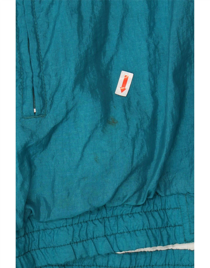 GOLDEN TEAM Mens Tracksuit Top Jacket XL Turquoise Colourblock Polyamide Vintage Golden Team and Second-Hand Golden Team from Messina Hembry 