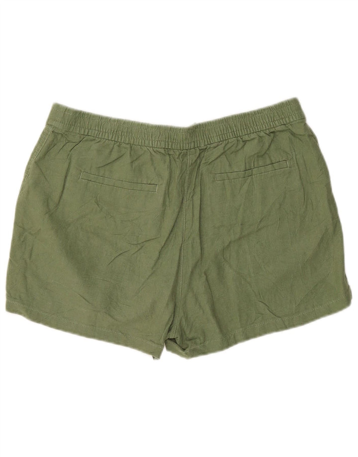 Damskie spodenki Chino J. Crew Medium W30, zielone lniane