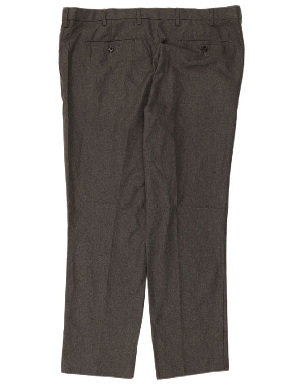 Męskie spodnie chino MARKS & SPENCER Slim Fit W40 L29 Szary poliester