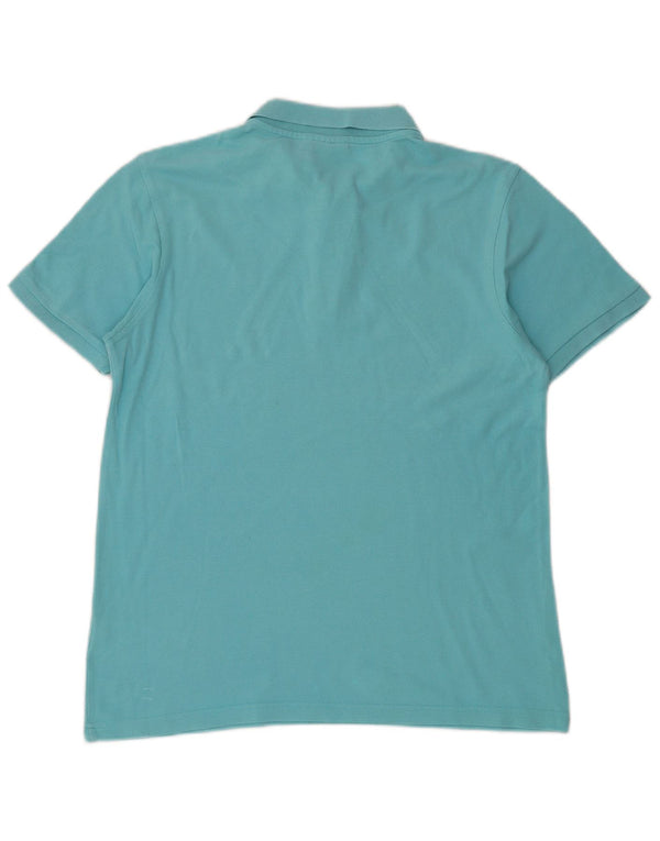 Męska koszulka polo Fila, niebieska, bawełniana