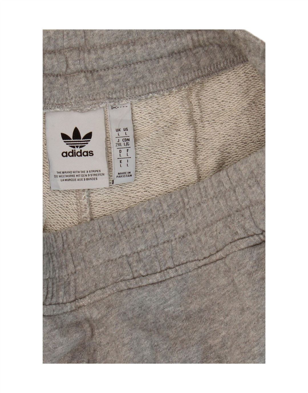 Męskie spodenki sportowe Adidas Cargo, duże, szare, bawełniane