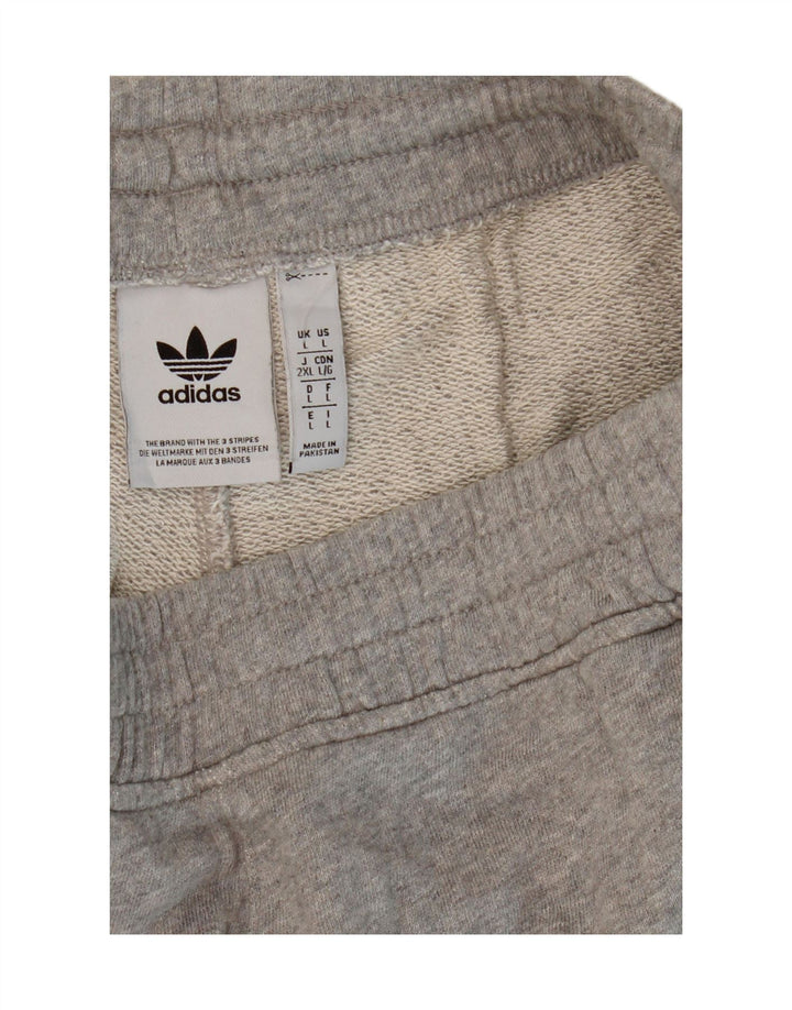 Męskie spodenki sportowe Adidas Cargo, duże, szare, bawełniane
