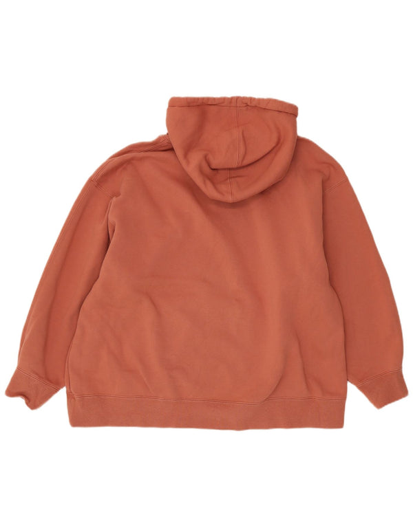 Damski sweter oversize z kapturem Jordan UK 10, mały, pomarańczowy, bawełniany