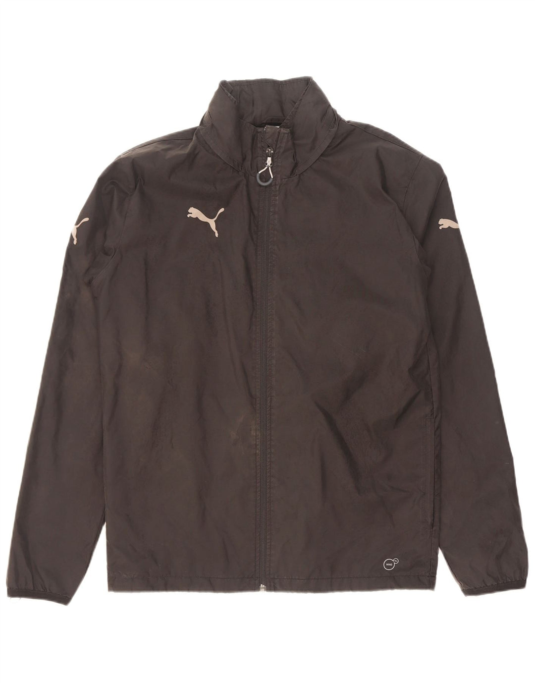 Męska kurtka przeciwdeszczowa Puma z kapturem UK 36 Small Black Nylon