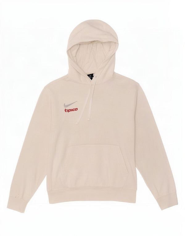Męska bluza z kapturem Nike, średnia, biała, bawełniana