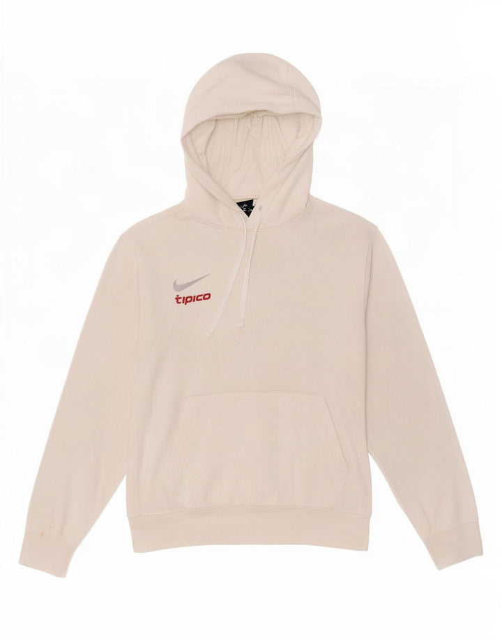 Męska bluza z kapturem Nike, średnia, biała, bawełniana