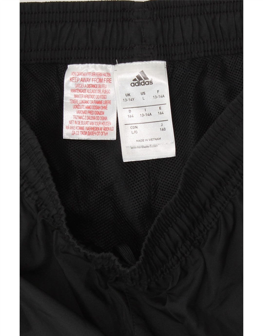 Adidas Chłopięce Graficzne Spodnie Dresowe Joggery 13-14 Lat Czarny Poliester
