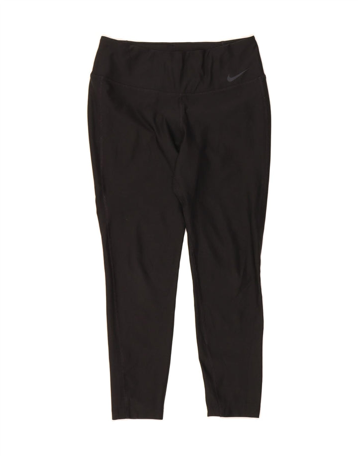 NIKE Womens Dri Fit Leggings UK 12 Medium  Black Vintage Nike and Second-Hand Nike from Messina Hembry 
