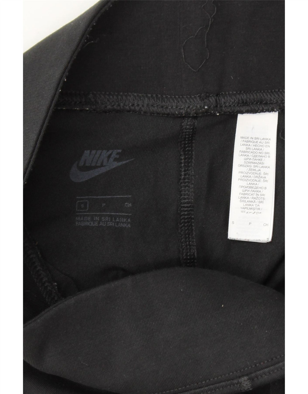 NIKE Womens Graphic Leggings UK 10 Small  Black Cotton Vintage Nike and Second-Hand Nike from Messina Hembry 