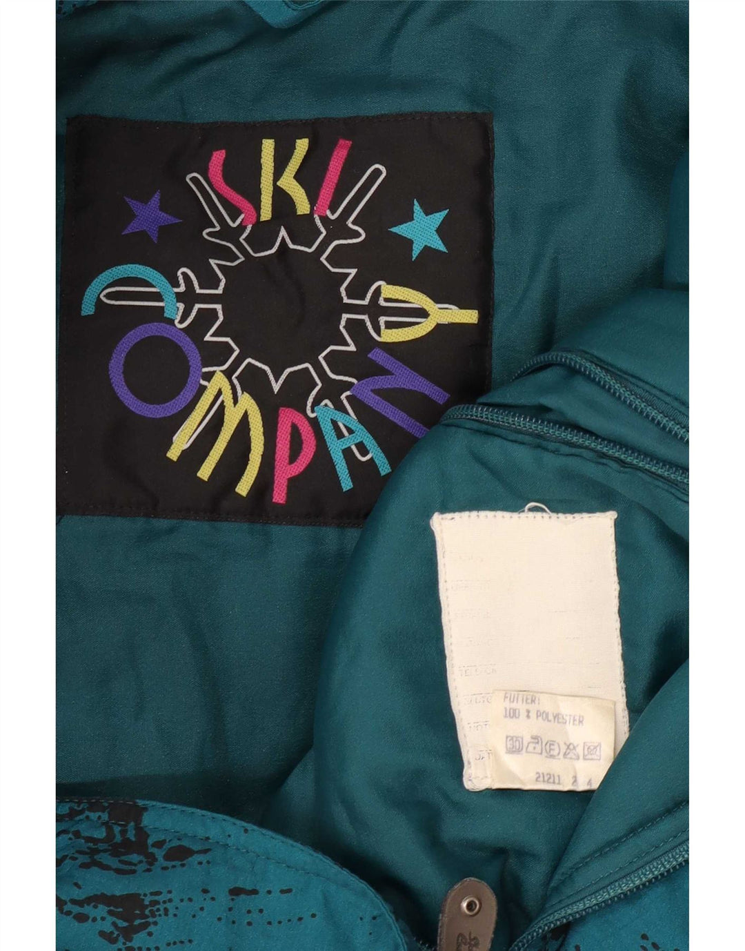 Męski kombinezon narciarski Vintage IT 50 Medium Blue Tie Dye, poliamid