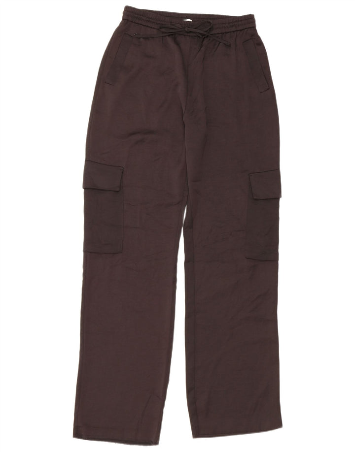 Spodnie damskie Zara Straight Cargo, małe W27 L31, czarne