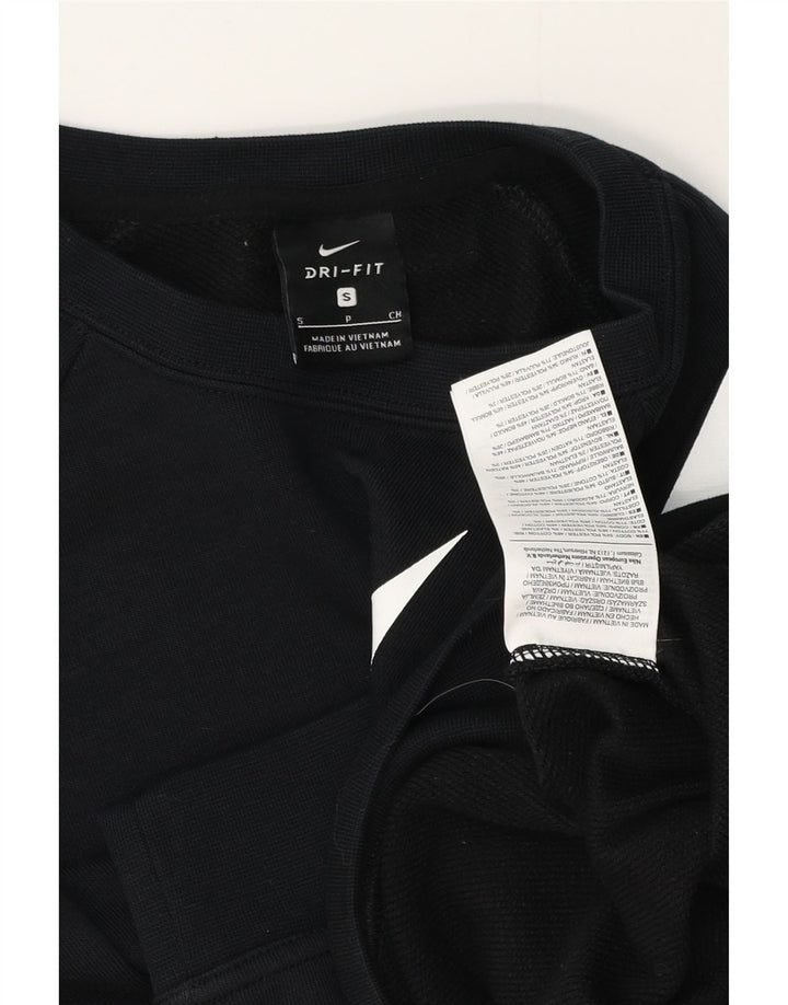 Damska bluza z krótkim rękawem NIKE, oversize, z grafiką, UK 10, mała czarna