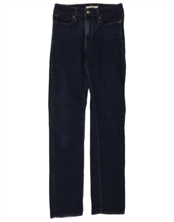Damskie jeansy wyszczuplające LEVI'S W28 L31 granatowe