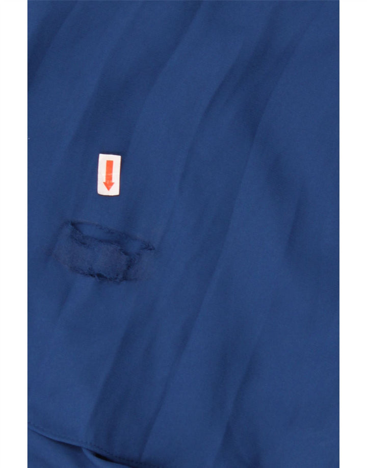 JAQUES VERT Womens A-Line Skirt UK 12 Medium W30 Navy Blue Nylon