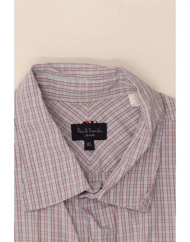 PAUL SMITH Mens Shirt XL Grey Check Cotton Vintage Paul Smith and Second-Hand Paul Smith from Messina Hembry 
