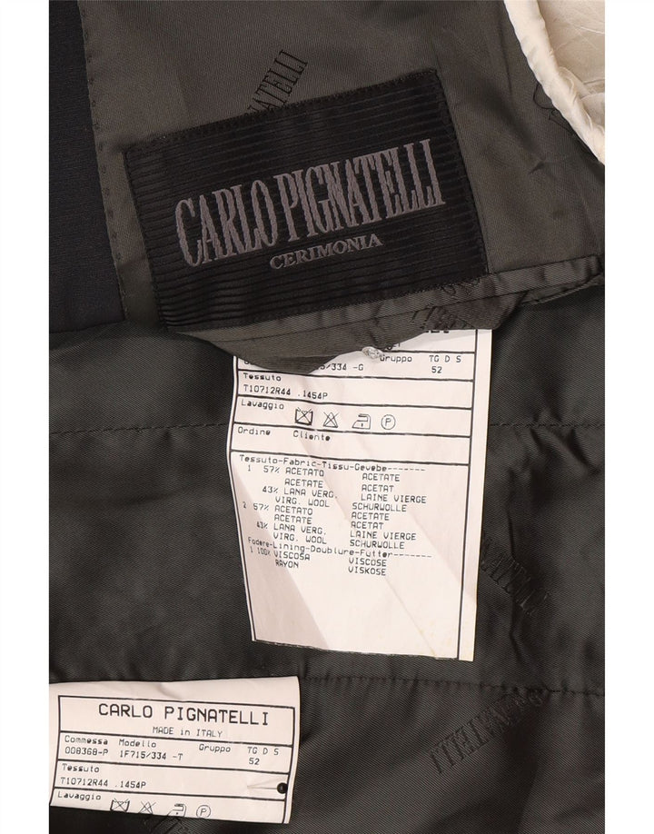 Carlo Pignatelli Męskie 2-częściowy zestaw z 3 guzikami IT 52 XL Granatowy octan