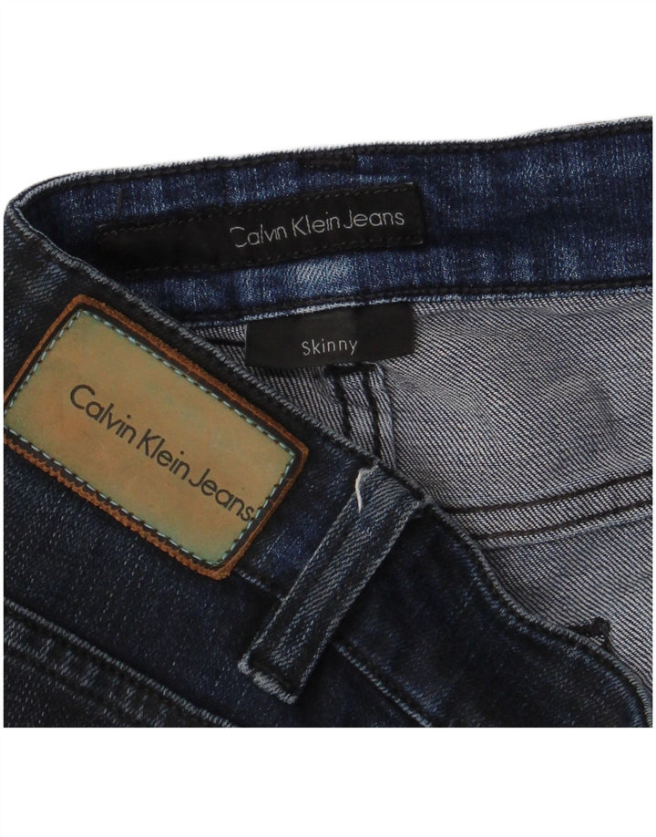Damskie jeansy skinny CALVIN KLEIN W32 L30 granatowe