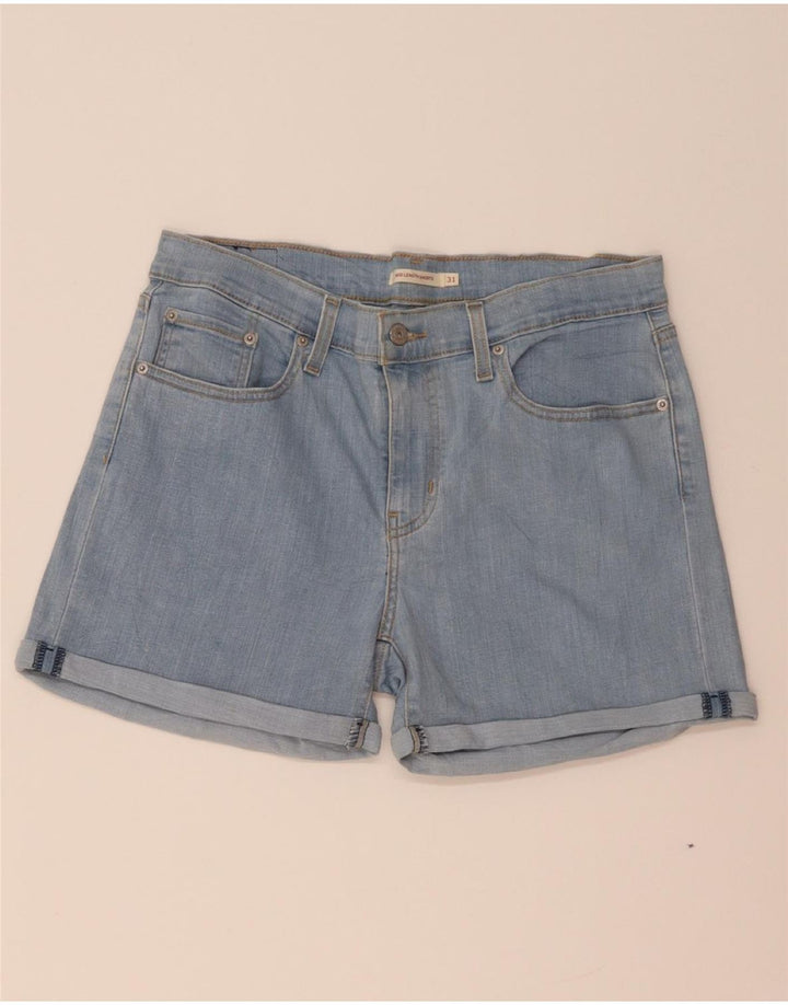 Damskie spodenki jeansowe LEVI'S Mid Rise W31 Średnioniebieskie, bawełniane