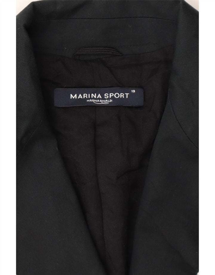 MARINA RINALDI Womens 2 Button Blazer Jacket Size 19 Small Navy Blue Vintage Marina Rinaldi and Second-Hand Marina Rinaldi from Messina Hembry 