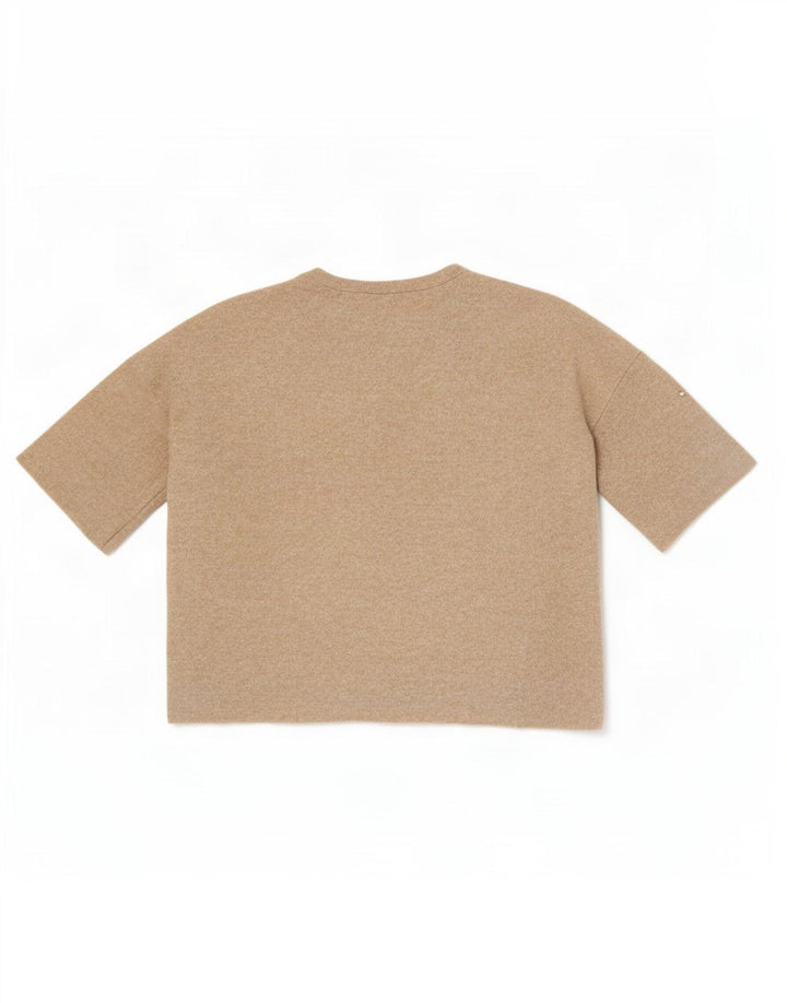 Bluzka damska Zara Trafaluc Oversize Top UK 10 Small Beige Spotted