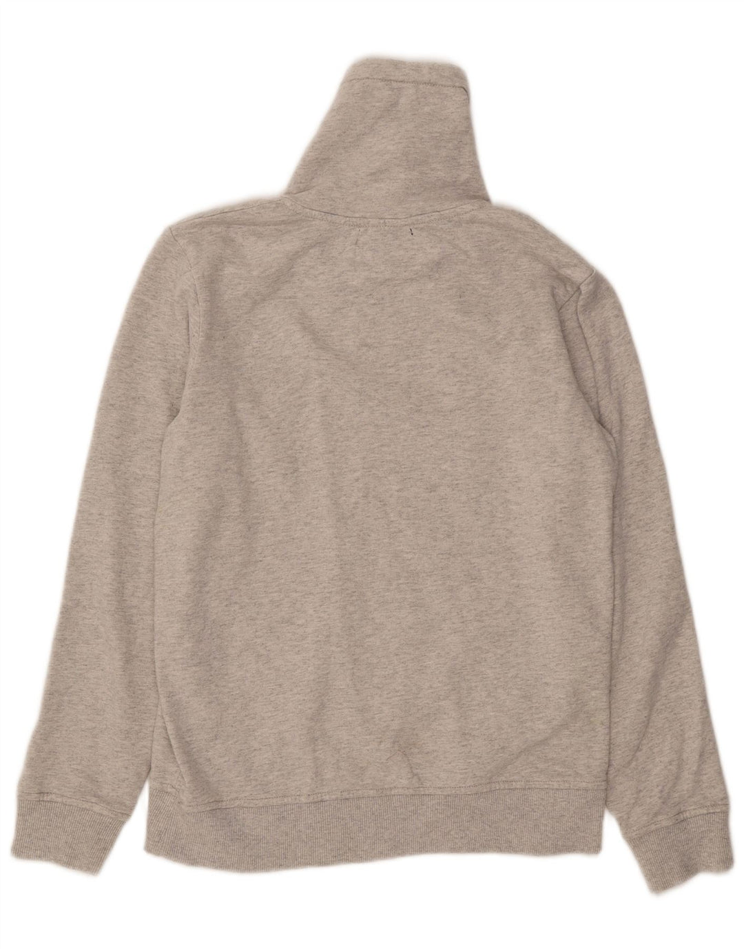 Męski sweter z kapturem i grafiką Jack & Jones, średnioszary, bawełniany
