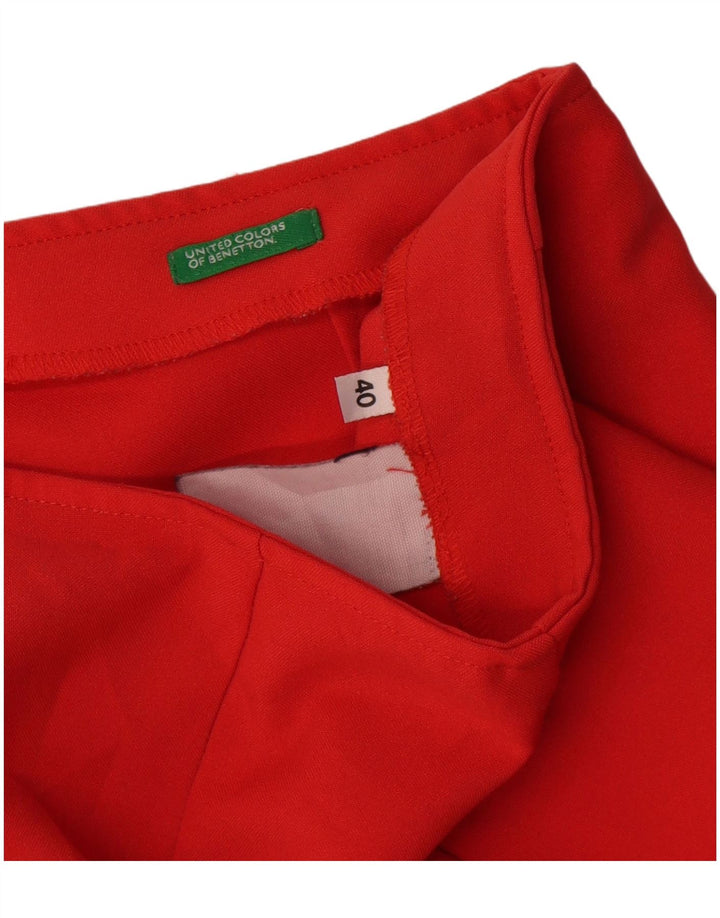 Spodnie damskie Benetton IT 40 Small W26 czerwone