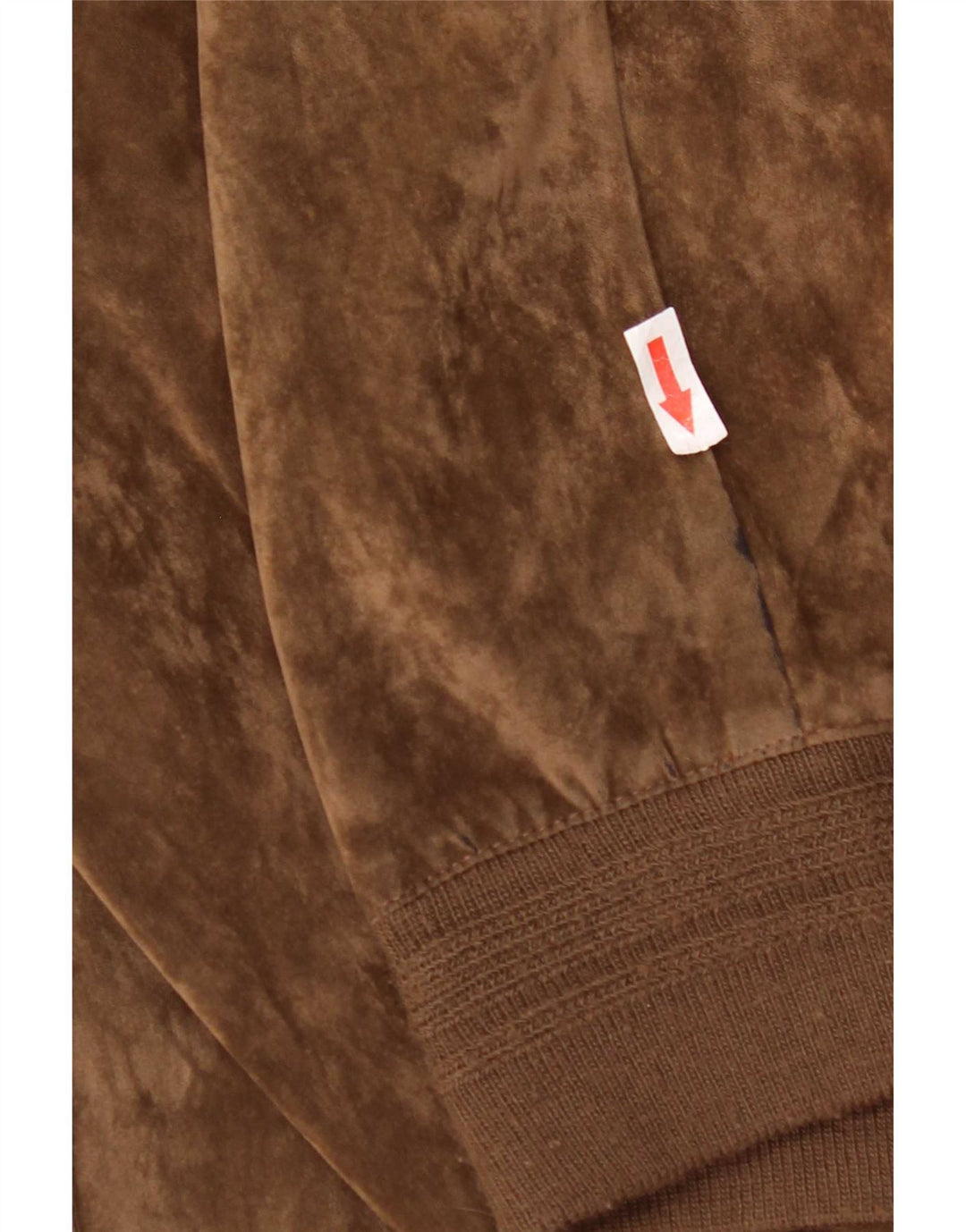 Męska welurowa kurtka bomber w stylu vintage IT 52 XL, brązowy jedwab