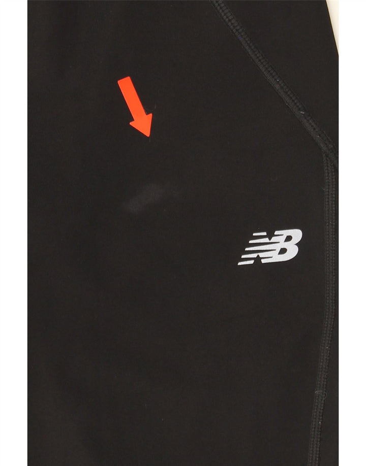 NEW BALANCE Womens Sport Shorts UK 12 Medium  Black Vintage New Balance and Second-Hand New Balance from Messina Hembry 
