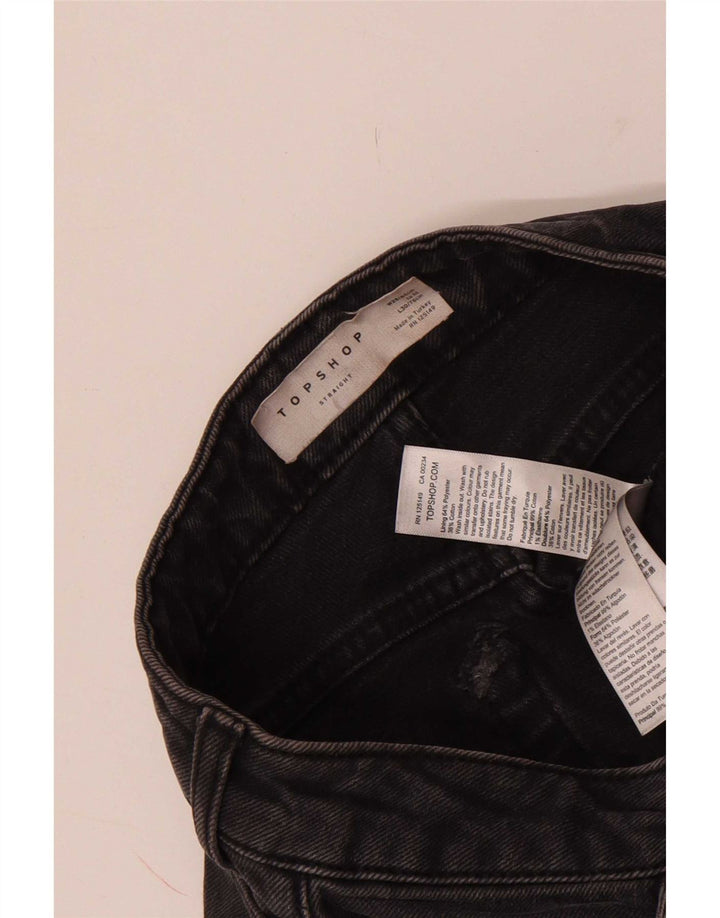 Damskie jeansy Topshop w trudnej sytuacji W25 L24 Szary poliester