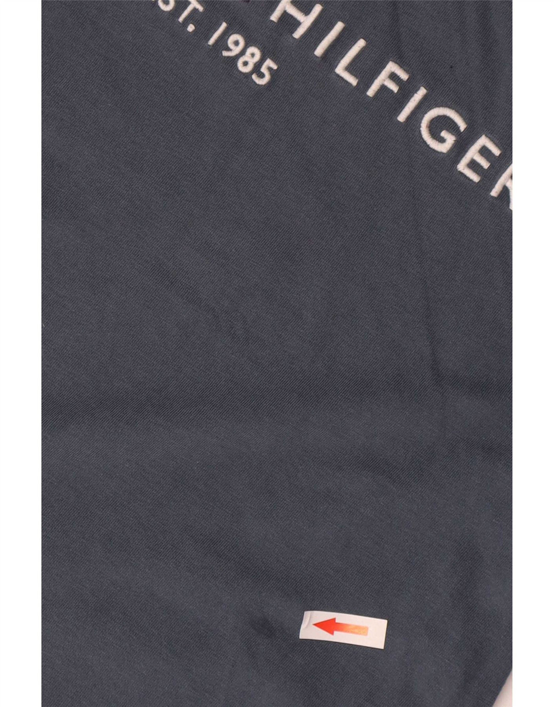 Męska koszulka z grafiką Tommy Hilfiger, średnia szara bawełna