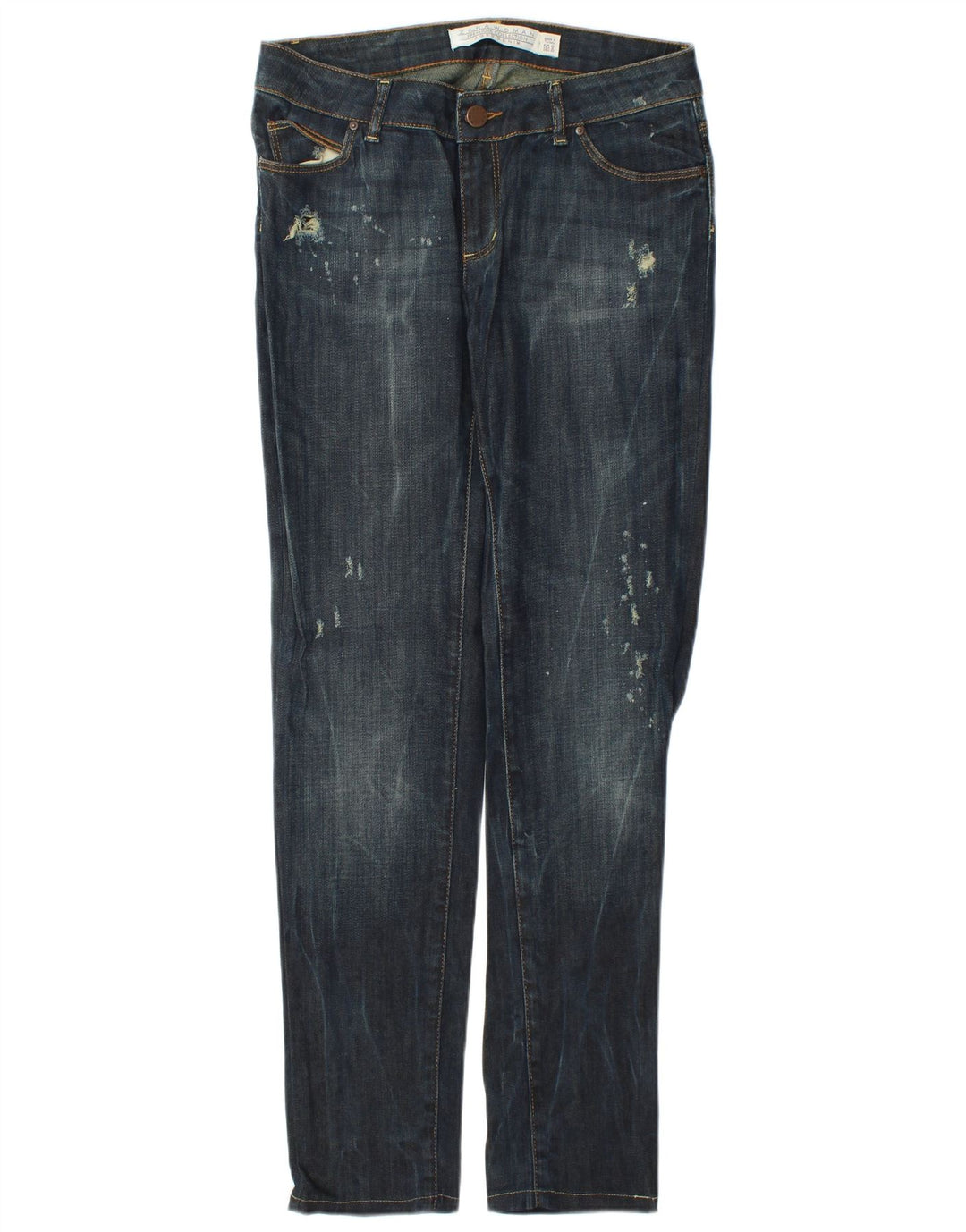Damskie jeansy Zara w trudnej sytuacji EU 40 Medium W30 L31 Granatowa bawełna