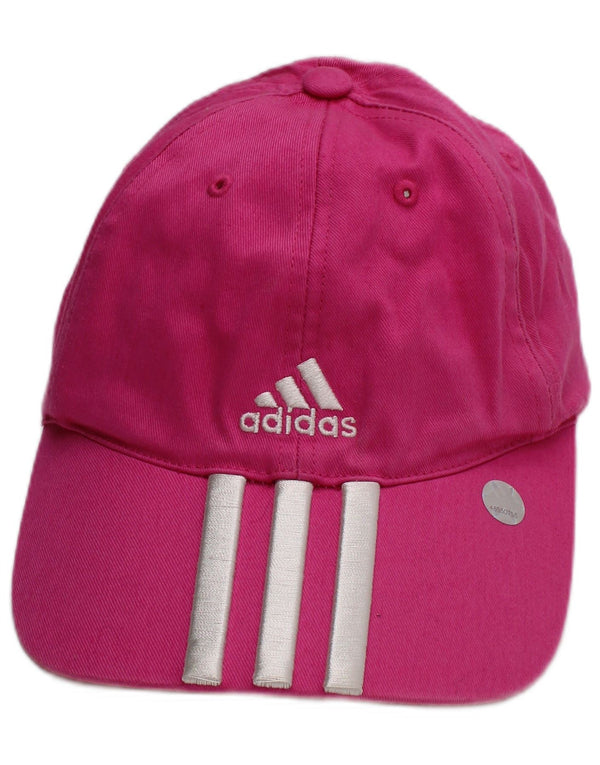 ADIDAS Girls Graphic Baseball Cap One Size Pink Cotton Sports
