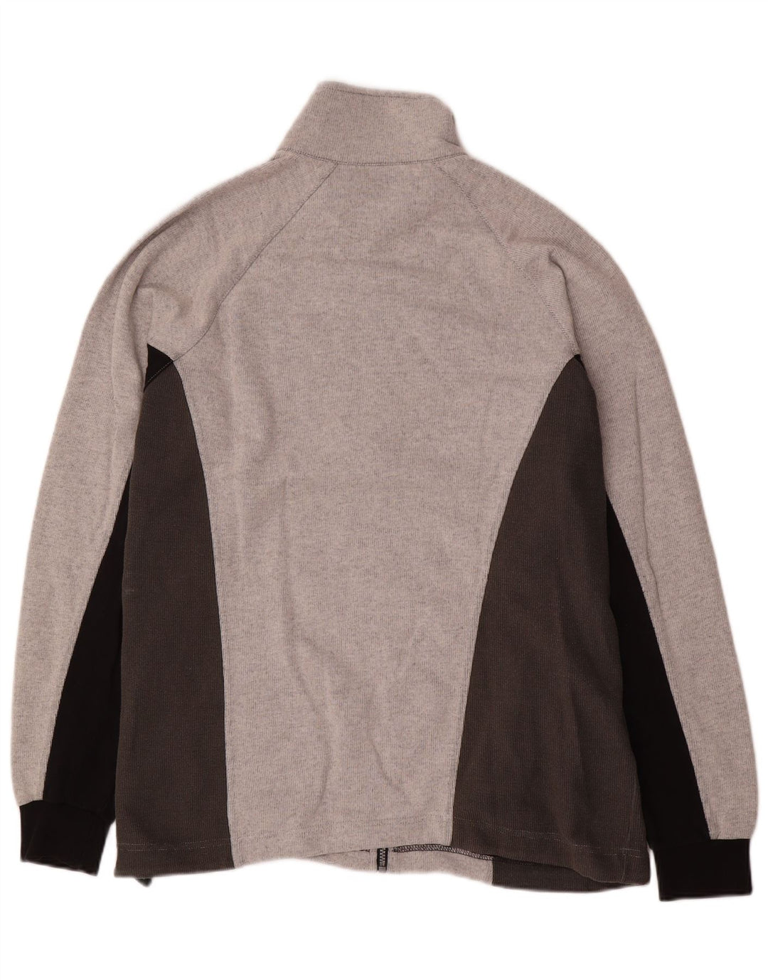 Męska kurtka dresowa ASICS, duża, szara, bawełniana w bloki kolorów