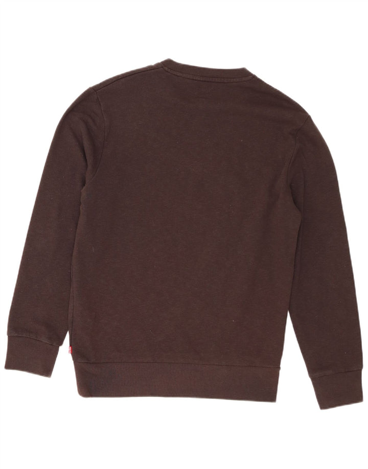 Męska bluza z grafiką Levi's, mała, brązowa, bawełniana