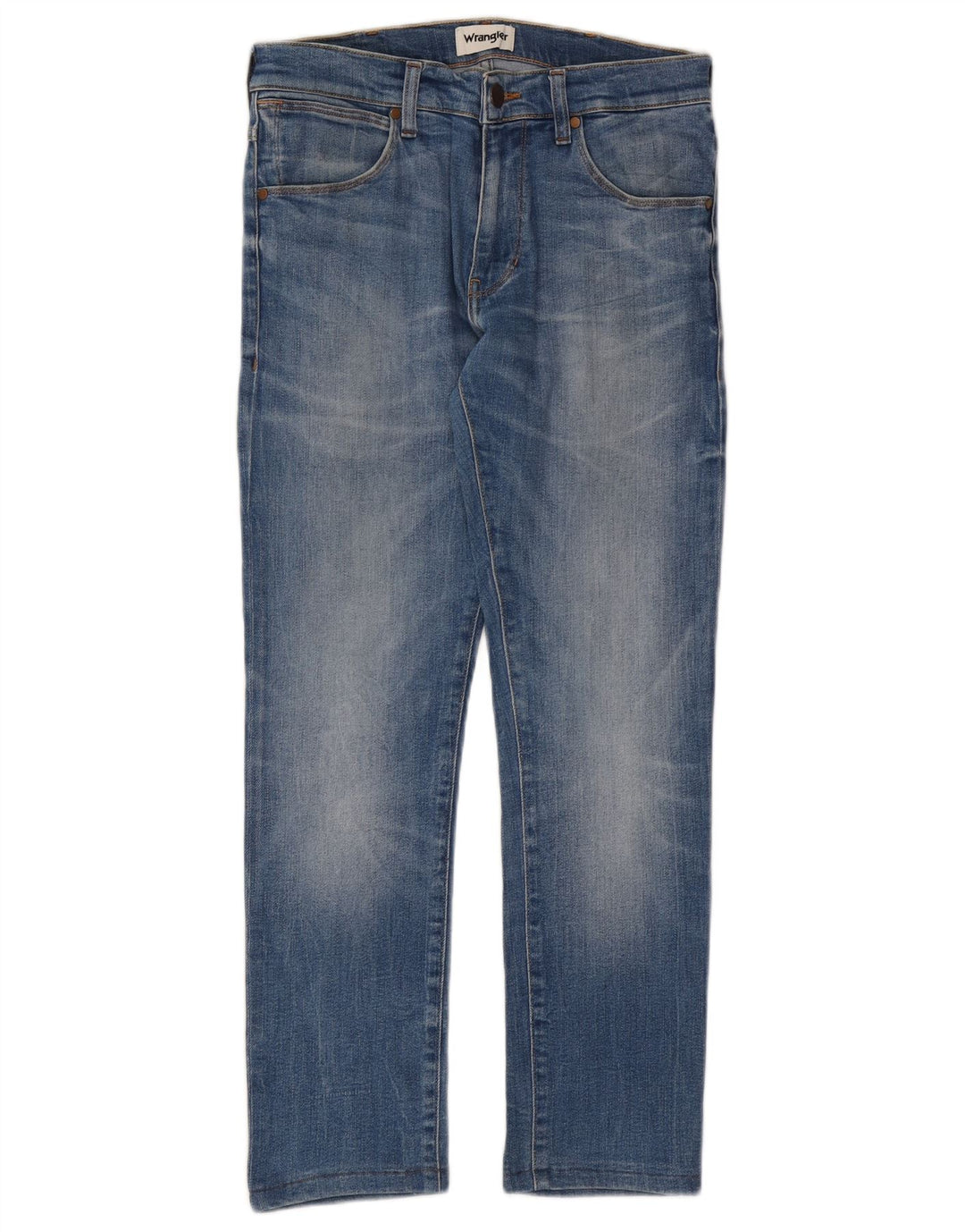 Damskie jeansy WRANGLER Larston Slim W30 L28 Niebieskie, bawełniane