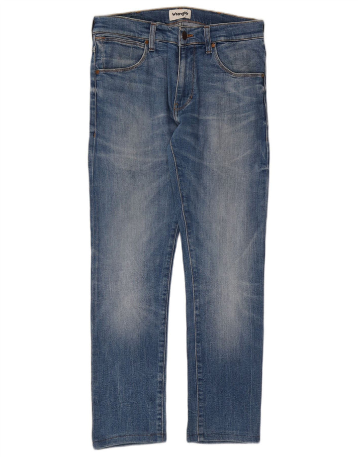 Damskie jeansy WRANGLER Larston Slim W30 L28 Niebieskie, bawełniane