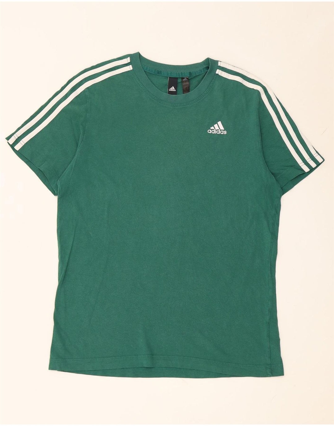 Adidas Męska Koszulka Top Średnia Zielona Bawełna