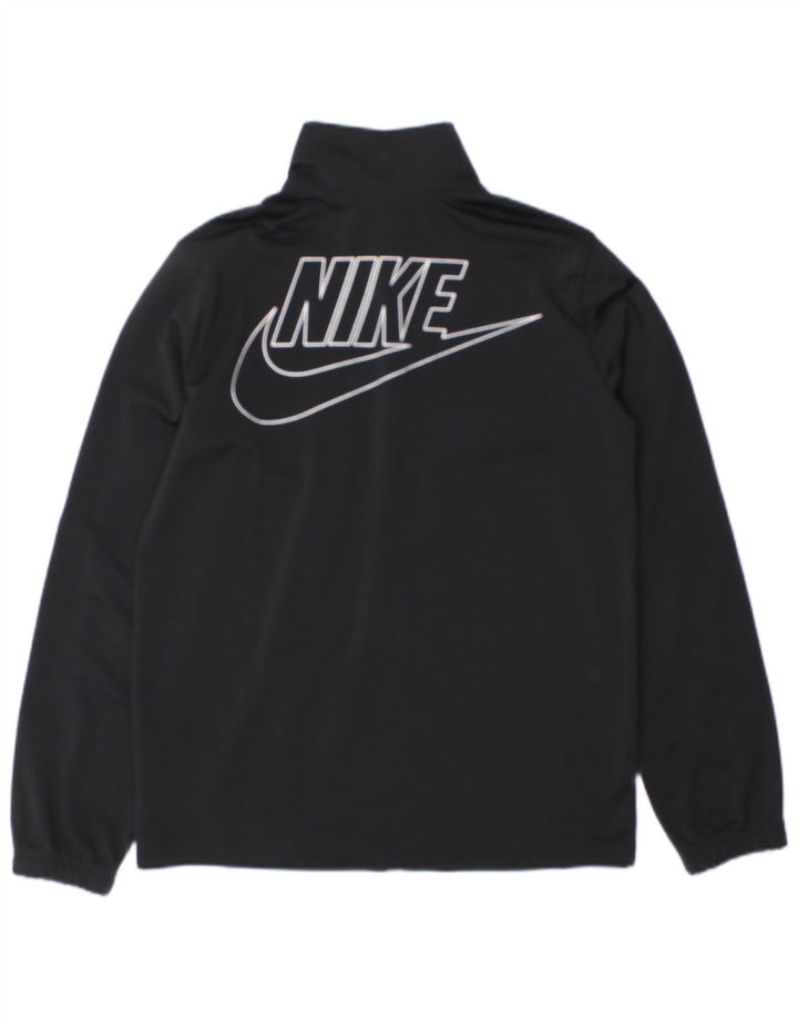 Chłopięcy dres Nike z grafiką, pełny, 13-14 lat, XL, czarny, poliester