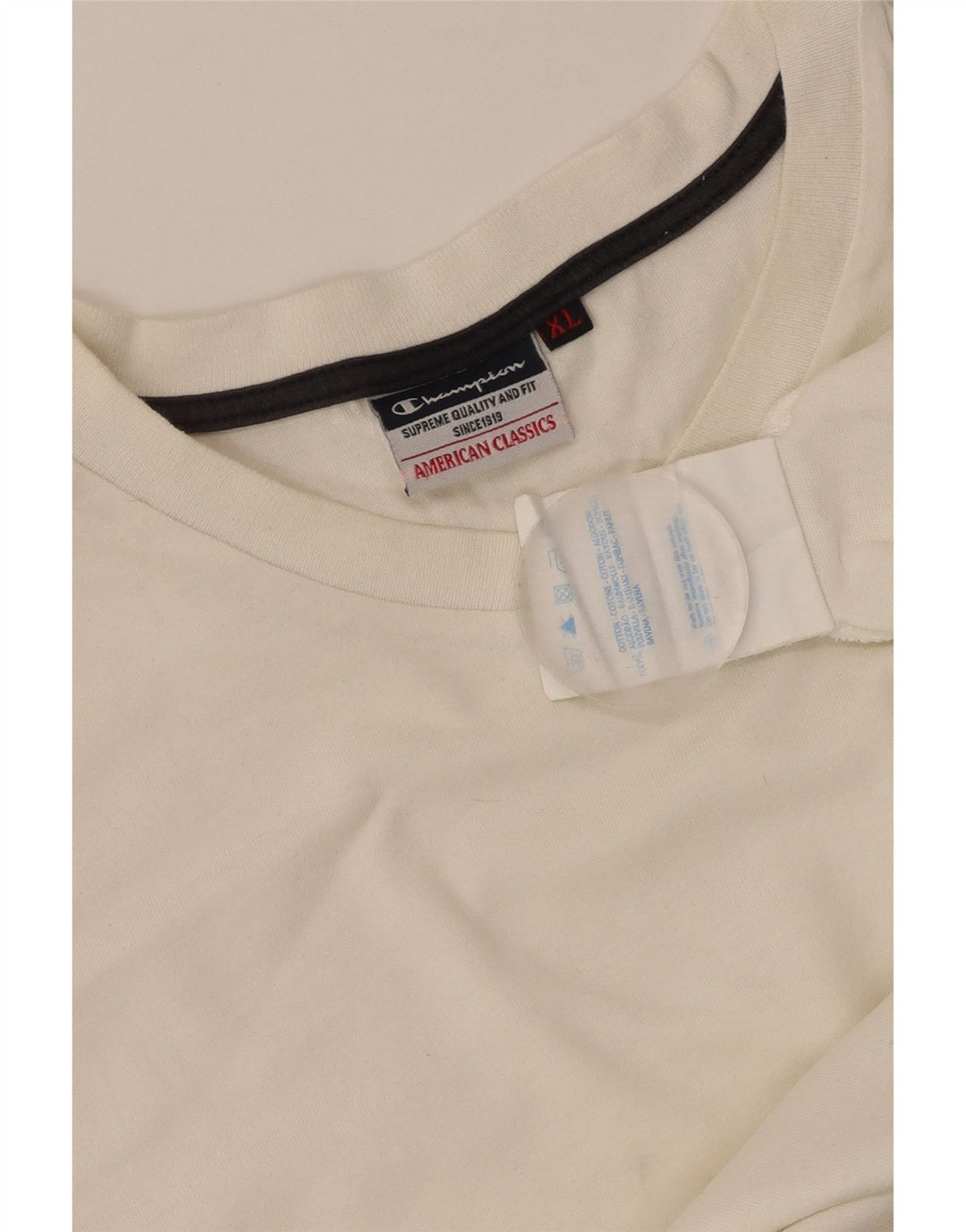 Koszulka damska CHAMPION Top UK 18 XL, biała bawełna