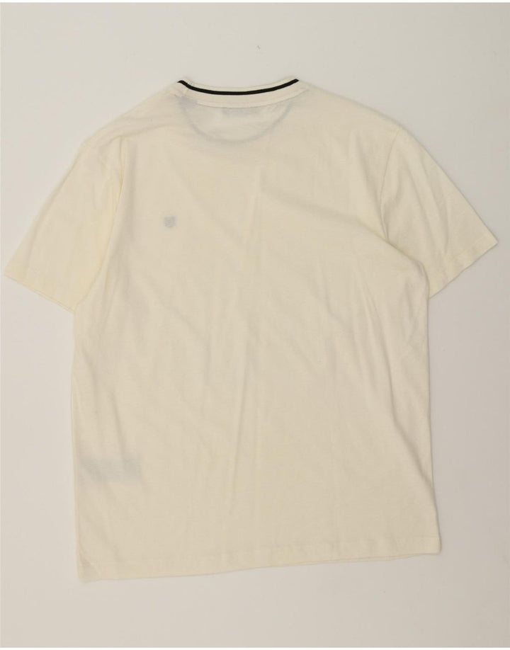 JACK & JONES Mens T-Shirt Top XL Off White Cotton Vintage Jack & Jones and Second-Hand Jack & Jones from Messina Hembry 