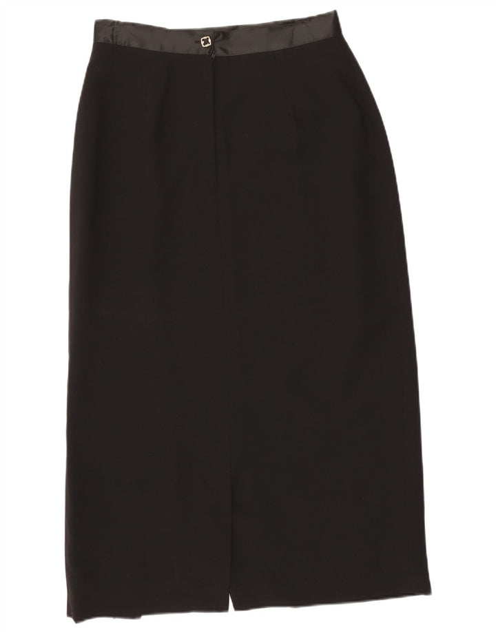 TRAFFIC Womens Midi Skirt UK 14 Medium W28  Black Polyester