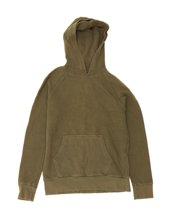 PULL & BEAR Mens Hoodie Jumper Small Green Cotton Vintage Pull & Bear and Second-Hand Pull & Bear from Messina Hembry 