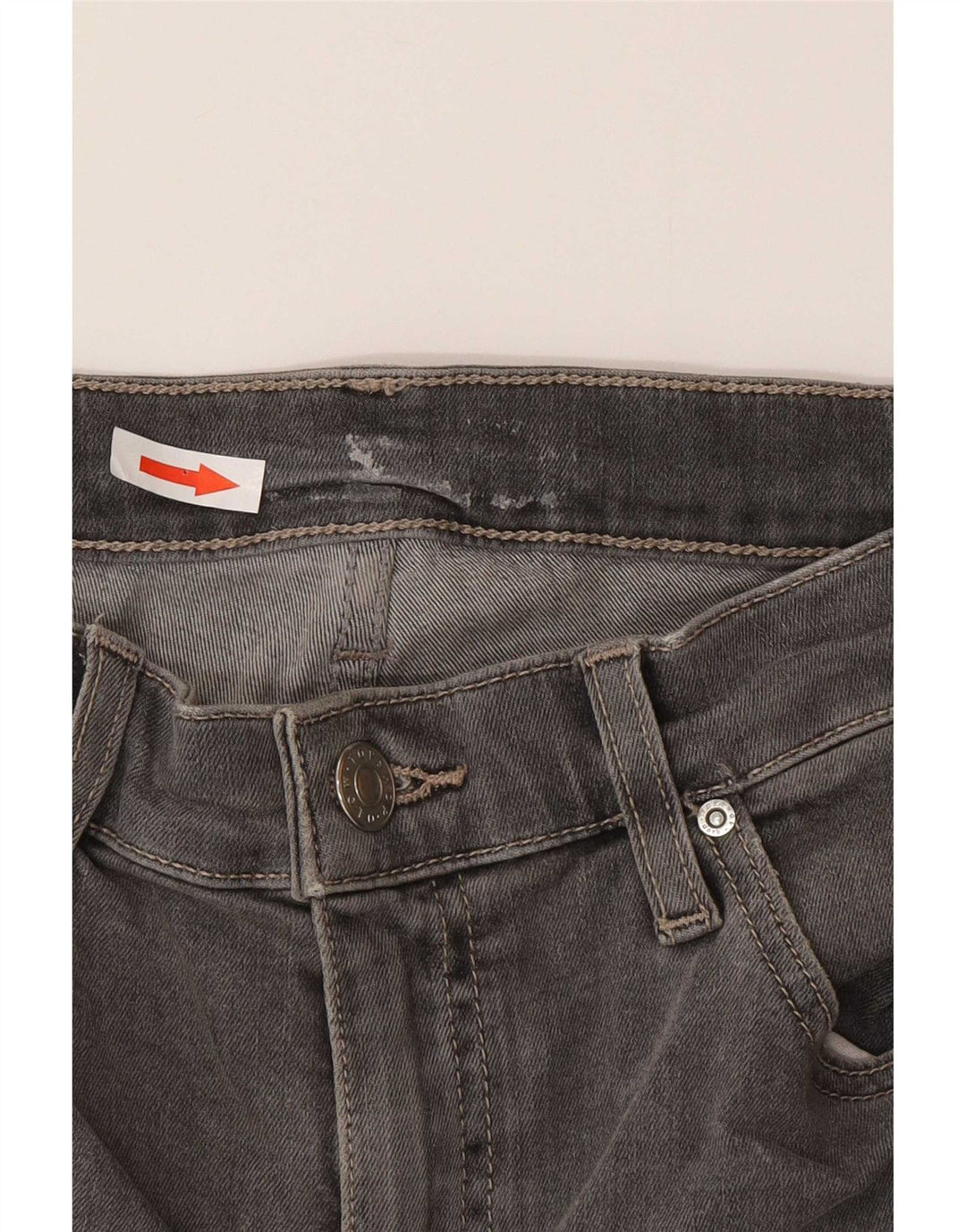 Damskie jeansy typu slim w trudnej sytuacji Topshop W30 L26, szara bawełna