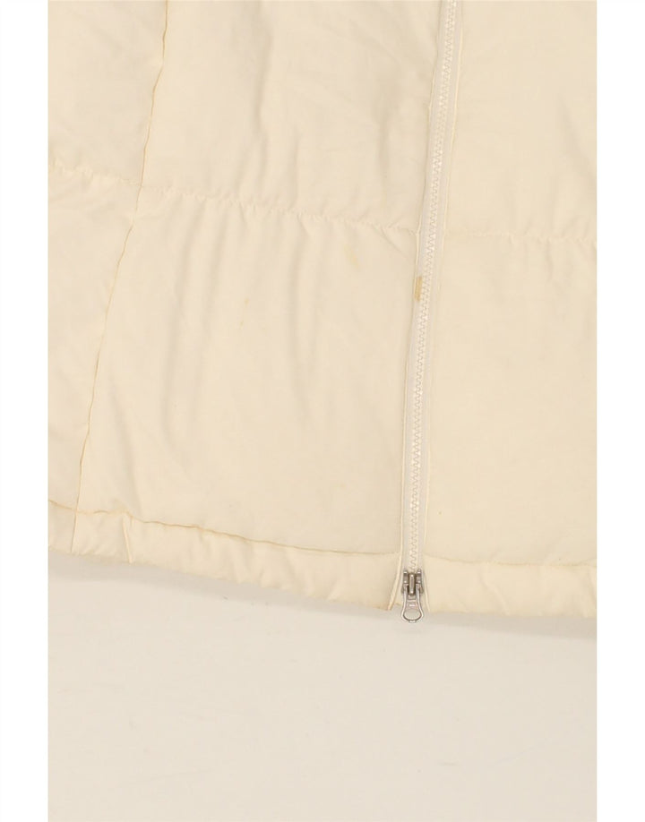 PUMA Womens Padded Coat UK 10 Small Off White Polyester Vintage Puma and Second-Hand Puma from Messina Hembry 