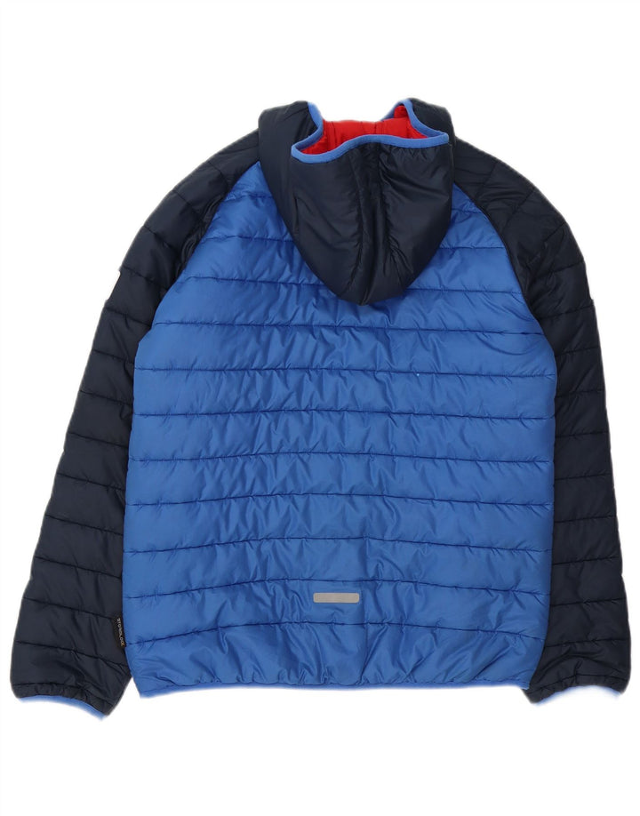 Wyściełana kurtka chłopięca z kapturem Jack Wolfskin 13-14 lat, niebieska, poliestrowa