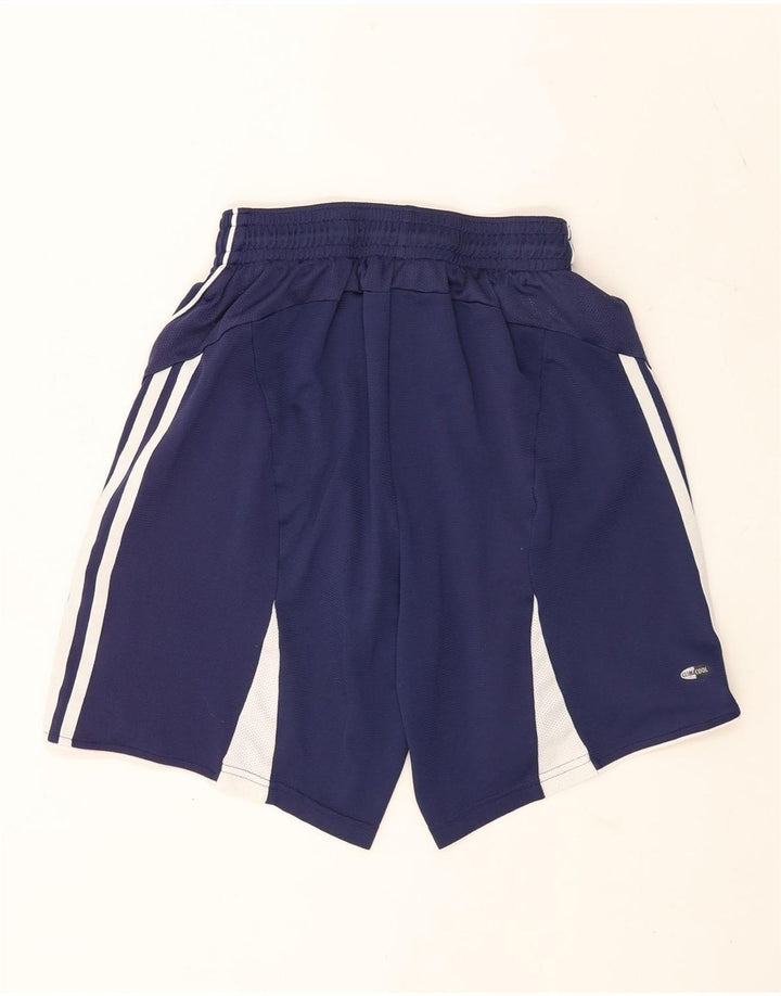Męskie spodenki sportowe Adidas Climacool, duże, granatowe, z blokami kolorów, poliestrowe